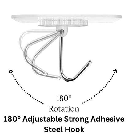 180° Adjustable Strong Adhesive Steel Hook