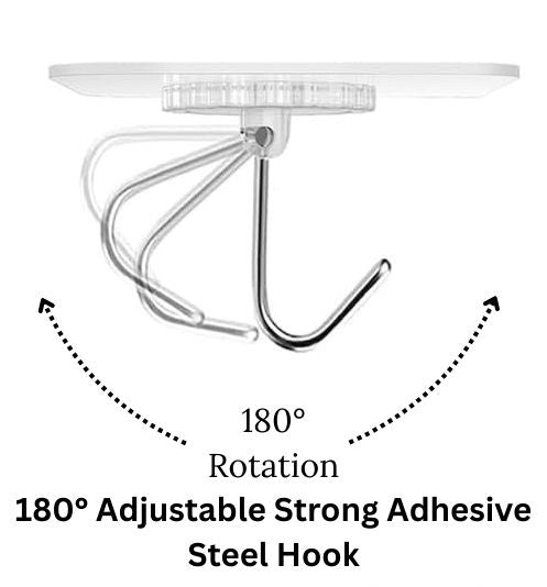 180° Adjustable Strong Adhesive Steel Hook