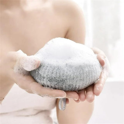 Suction Cup Bath Loofah + Free Leaf Shaped Soap Holder
