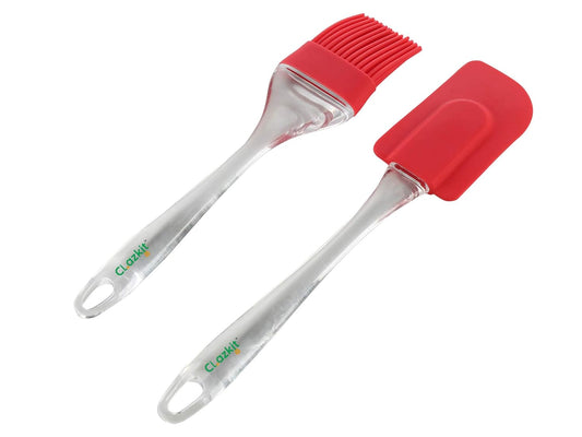 Silicone Oil Brush with Spatula Brush